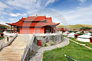 The ger camp at Ulaanbaatar , Mongolia