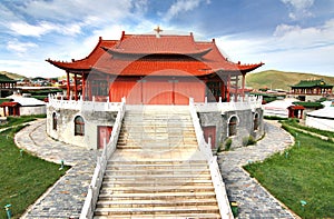 The ger camp at Ulaanbaatar , Mongolia