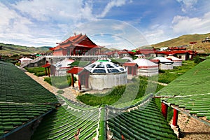 The ger camp at Ulaanbaatar , Mongolia