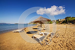 Gerakas beach (protected Caretta Caretta turtle nesting site) on Zakynthos island