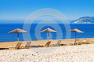 Gerakas beach (protected Caretta Caretta turtle nesting site) on Zakynthos island