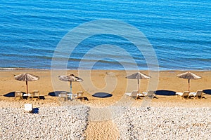 Gerakas beach (protected Caretta Caretta turtle nesting site) on Zakynthos island photo