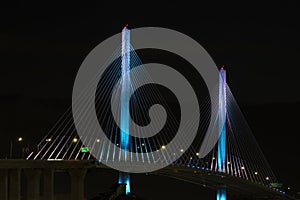 Gerald Desmond Bridge at Night