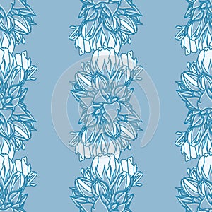 Geranium Sampling Vector Repeating Pattern