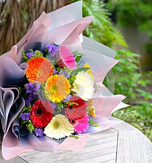 Gerbera Daisy flowers bouquet