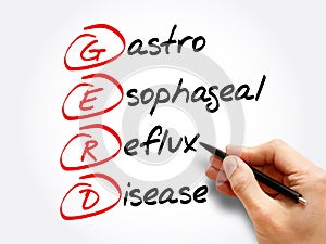 GERD - Gastroesophageal Reflux Disease, acronym