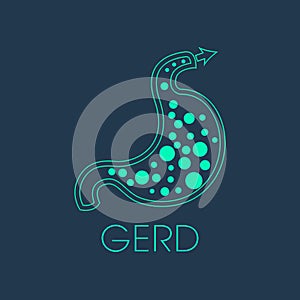 Gerd logo vector icon photo