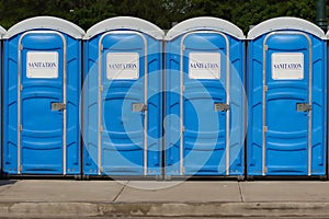 Gereric signage - Row of Portable Toilets