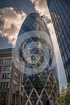 The Gerkin is on of the City of London`s most recognisable buildings