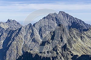 Gerlach the highest peak of the Tatra Mountains. Slovakia