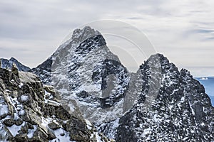 Gerlach peak from Rysy, High Tatras mountains, Slovakia