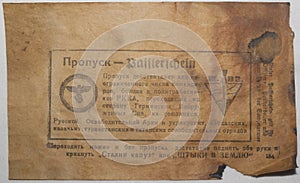 German agitation leaflet