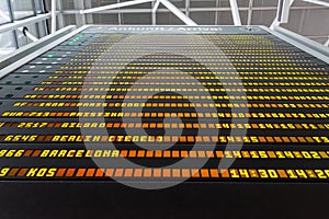 German Airport Abflug Departures TImetable Schedule Sign Information photo