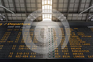 German Airport Abflug Departures TImetable Schedule Sign Information photo