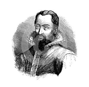 Johannes Kepler, Astronomer Vintage Portrait photo