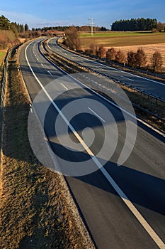 A german Autobahn in Bavaria