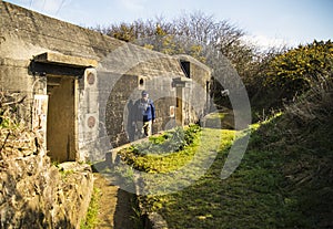 German battery in Maisy, Normandy