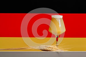 German Beer Germany Flag Wheat Teku Glass