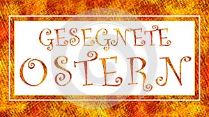 German Blessed Easter