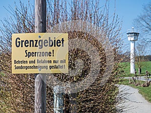 German Border area Exclusion zone of the former GDR photo