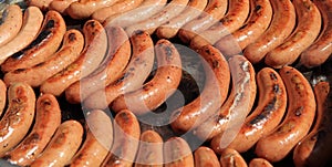 German Bratwurst on Barbecue Grill