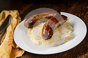 German Bratwurst Sauerkraut