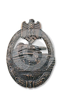 German breastplate (badge) for tank attack