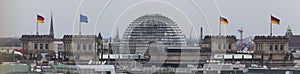 German bundestag in berlin germany from above