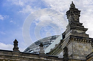 German Bundestag in the Reichstags Building, Berlin, Germany