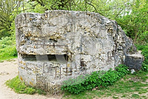 German bunker at Hill 60 near Ypres