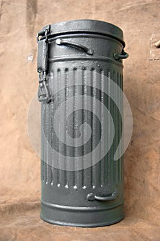 German canister for gas mask.