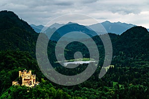 German castle with beautiful nature view