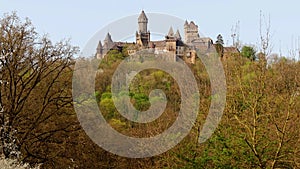 german castle braunfels in spring 4k 25fps video