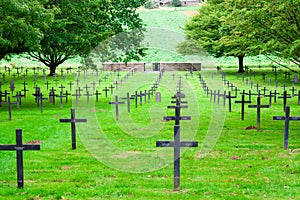 A German cemetery of world war one in France