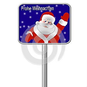 German Christmas Sign