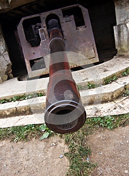 German coastal defense gun