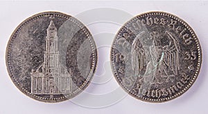 German coin 5 Reichsmark 1935