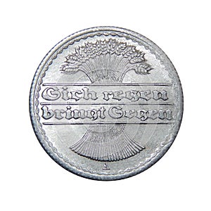 German coin 50 pfennig