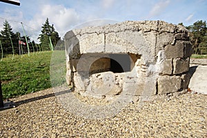 German Concrete Observation Post, Vimy Ridge Battlefield, Givenchy-en-Gohelle, Lens, Pas-de-Calais, Hauts-de-France, France