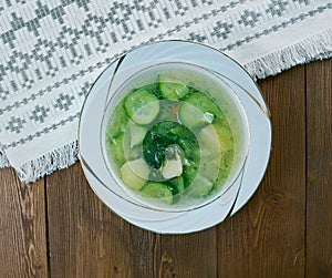 German cucumber soup