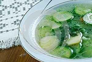 German cucumber soup