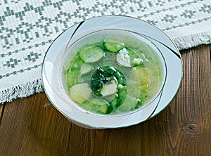German cucumber soup