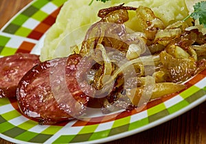 German dish Himmel und Erde photo