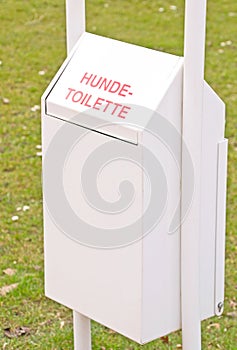 A German doggy bin