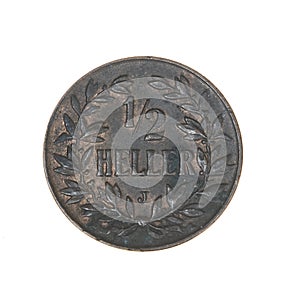 German East Africa One Half Heller Coin Reverse