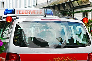 German fire-brigade car