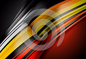 German flag in abstract style. AI Generated