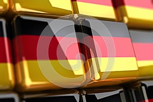 German flag-cube