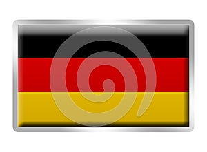 German flag enamelled metal badge