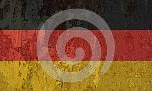 German Flag of Germany, texturised background